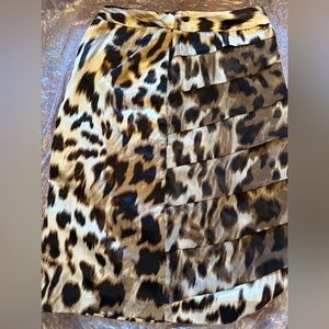 Worthington Polyester Cheetah Print Layered
Pencil Skirt